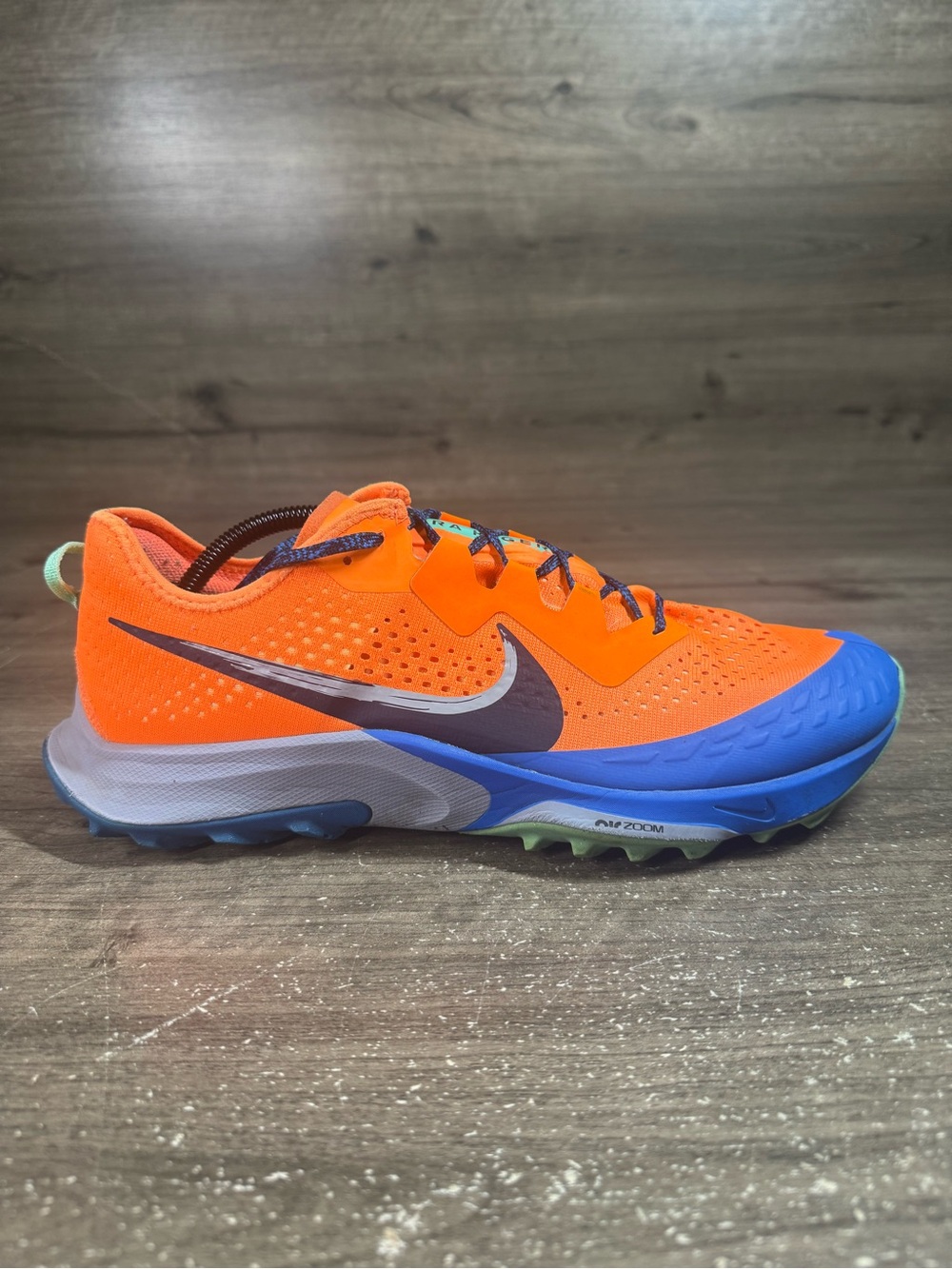 Nike Air Zoom Terra Kiger 8 Mens 12 Trail Running Shoes Orange Blue DH0649-800